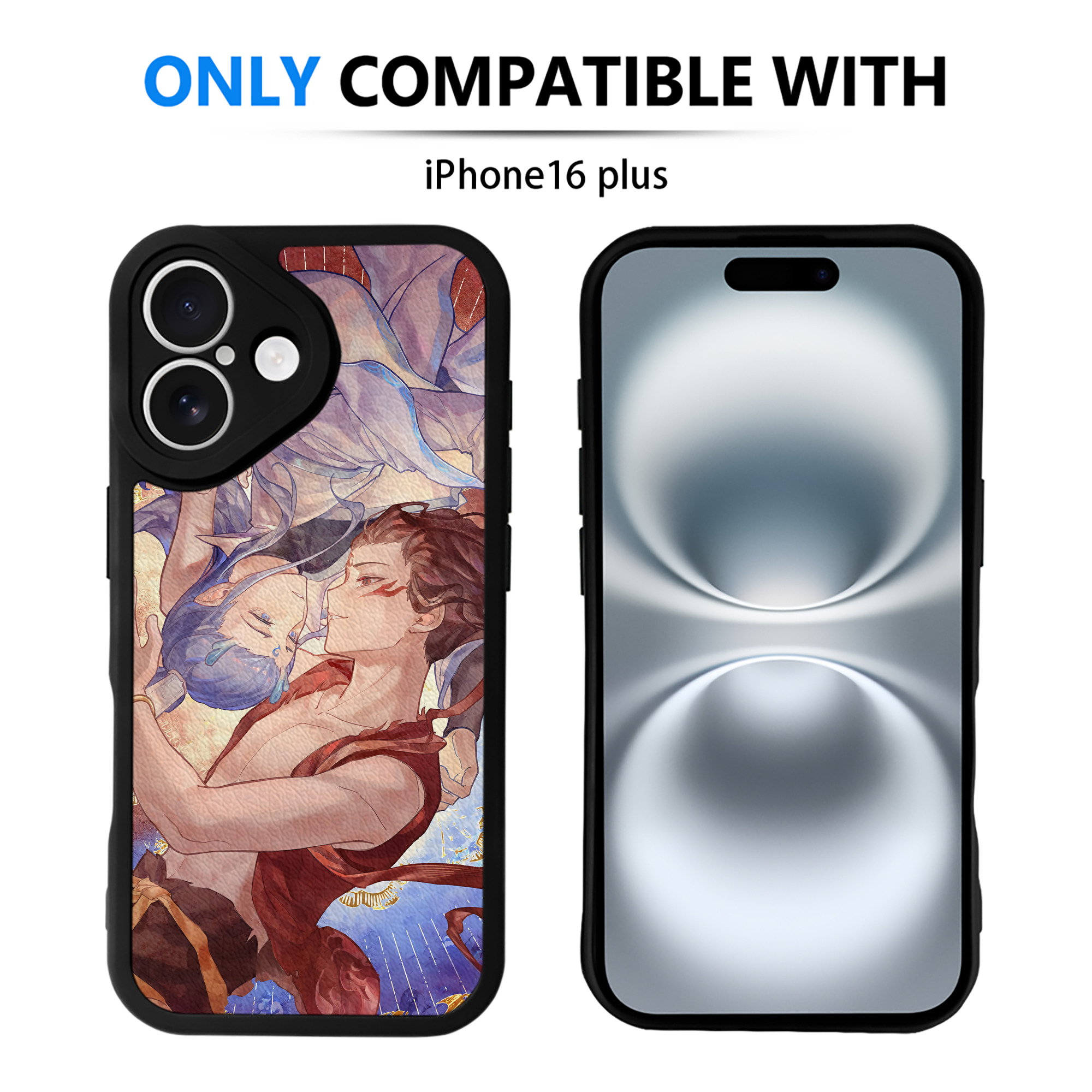 （画像用） Ne Zha 2 ナタ 魔童の大暴れ 【iPhone 16シリーズ対応】シリコンスマホケース（レザー調） 材質：シリコン